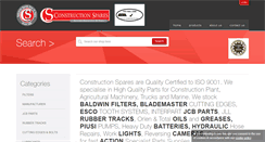 Desktop Screenshot of constructionspares.com